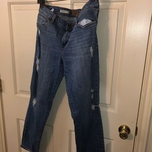 Distressed jeans